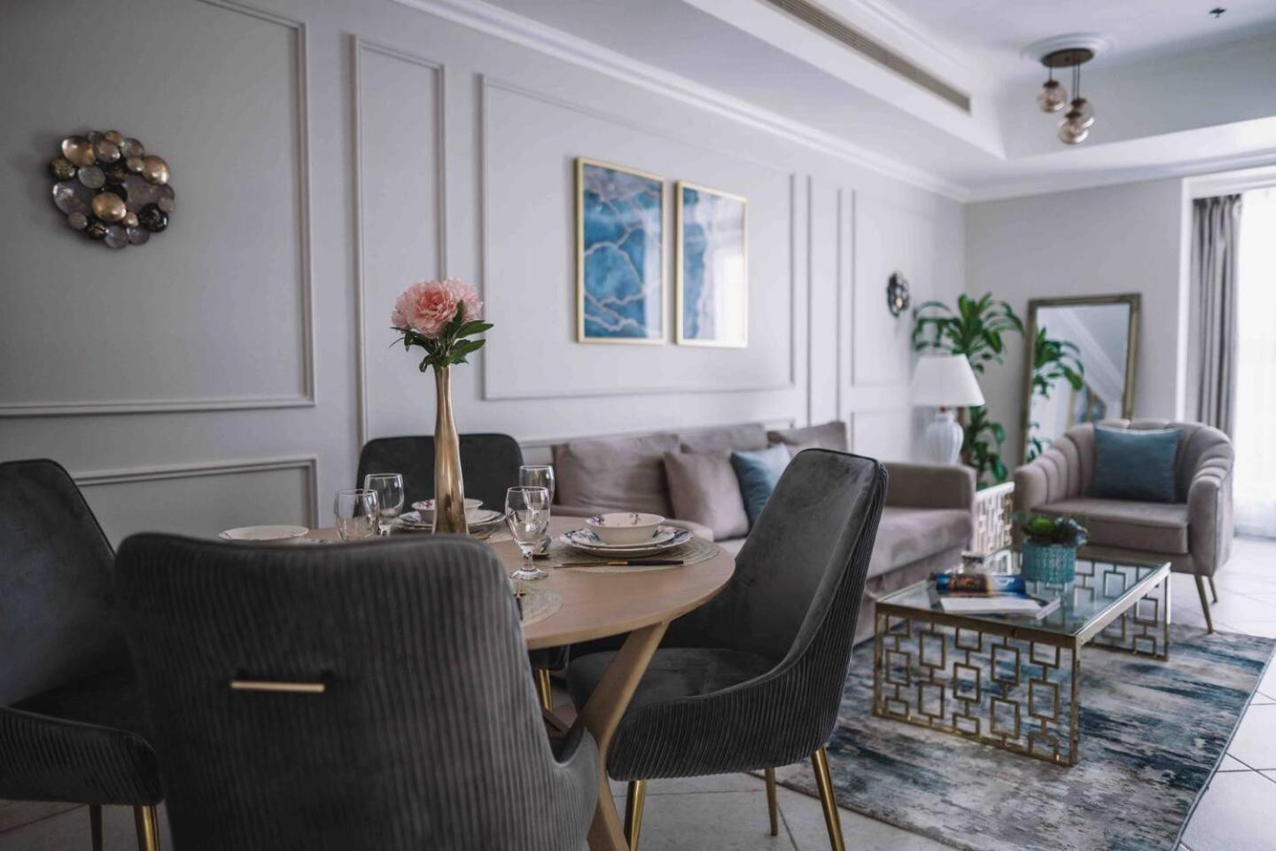 Sea & Palm View Elegant 1 Bedroom Apartment 두바이 외부 사진