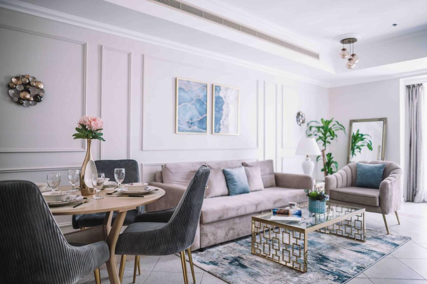 Sea & Palm View Elegant 1 Bedroom Apartment 두바이 외부 사진